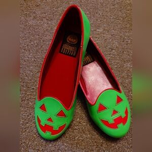 NEW STRANGECVLT LYDIA JACK O LANTERN FLATS POISON APPLE Sz 10
